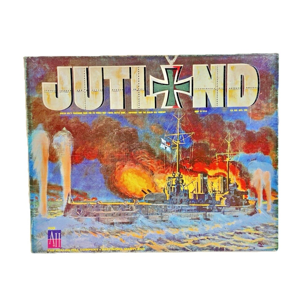 Jutland WWII Naval Warfare Vintage 1967 Avalon Hill Board Game